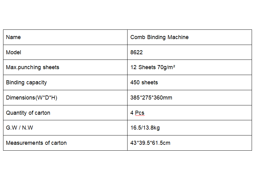 Maszyna do bindowania Combs 86 – Binding Machine Comb recenzja i cena